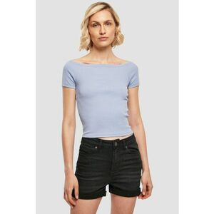 Tricou crop cu decolteu rotund imagine