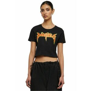 Tricou crop unisex cu imprimeu text imagine