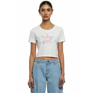 Tricou crop unisex cu imprimeu text imagine