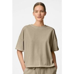 Tricou supradimensionat cu decolteu la baza gatului imagine