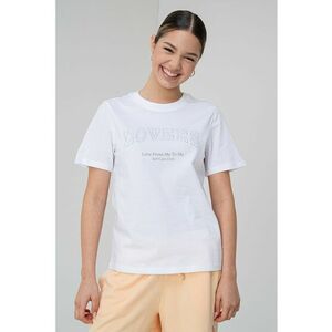 Tricou de bumbac organic cu strasuri imagine