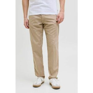 Pantaloni din amestec de in cu snur de ajustare imagine