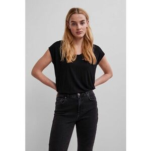 Tricou uni cu decolteu rotund imagine
