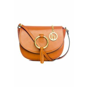 Geanta crossbody din piele cu clapa imagine