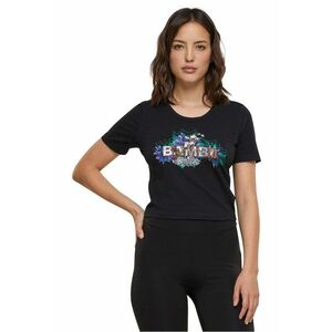 Tricou crop cu imprimeu imagine