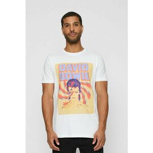 Tricou cu decolteu la baza gatului si imprimeu grafic imagine