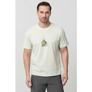 Tricou cu decolteu la baza gatului si imprimeu grafic Varenna imagine
