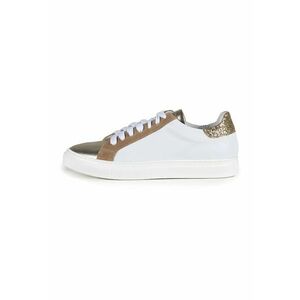 Pantofi sport din piele cu garnituri metalizate imagine