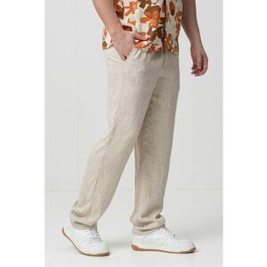 Pantaloni din amestec de in cu buzunare laterale imagine
