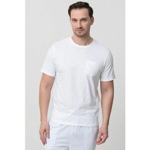 Tricou regular fit uni cu buzunar aplicat imagine