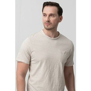 Tricou regular fit uni cu buzunar aplicat imagine