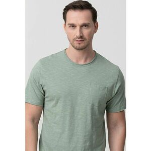 Tricou regular fit uni cu buzunar aplicat imagine