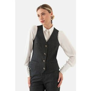 Vesta slim-fit cu decollteu in V imagine