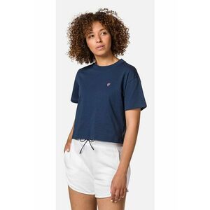 Tricou dama Rossi tee cropp - albastru inchis imagine