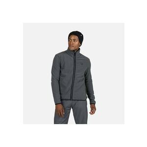 Bluza sport Strawpile fleece - cu fermoar - pentru barbati - gri inchis - imagine