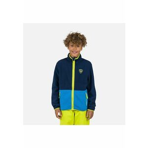 Bluza sport Alltrack fleece - cu fermoar - pentru juniori - albastru inchis imagine