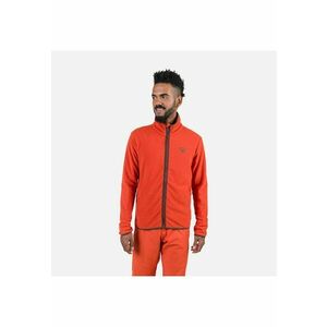 Bluza sport Strawpile fleece - cu fermoar - pentru barbati - portocaliu - imagine