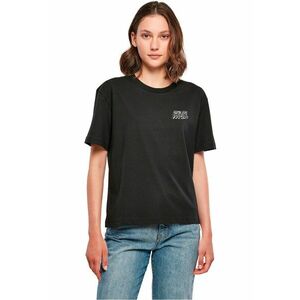 Tricou unisex cu decolteu la baza gatului si model grafic pe partea din spate imagine