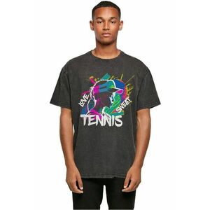 Tricou din bumbac cu decolteu la baza gatului si model grafic imagine