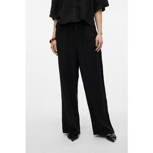 Pantaloni vaporosi din amestec de in cu snur imagine