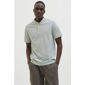 Tricou din bumbac organic cu fenta cu nasturi Paulos imagine