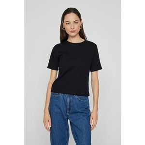 Tricou striat cu decolteu la baza gatului imagine