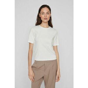 Tricou striat cu decolteu la baza gatului imagine