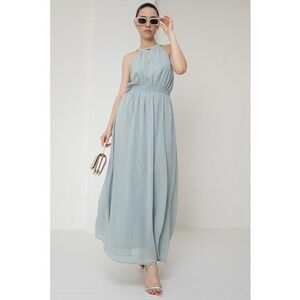 Rochie evazata cu decolteu halter imagine