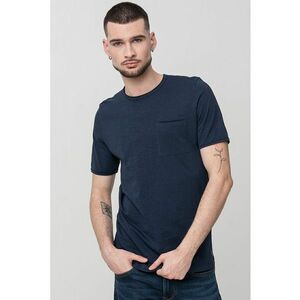 Tricou cu decolteu la baza gatului si buzunar pe piept imagine