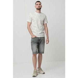 Tricou cu decolteu la baza gatului si model imagine