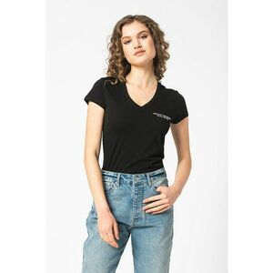 Tricou slim fit cu decolteu in V imagine