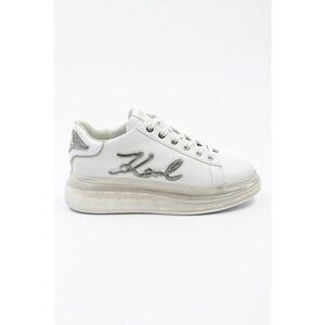 Pantofi sport din piele cu aplicatie logo imagine