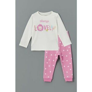 Pijama cu maneci lungi si imprimeu imagine