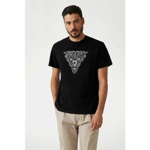 Tricou cu decolteu la baza gatului si logo brodat imagine