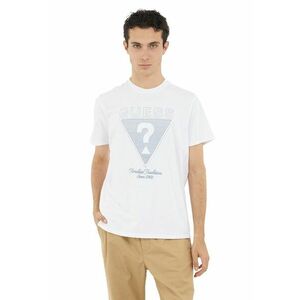 Tricou din bumbac cu decolteu la baza gatului imagine
