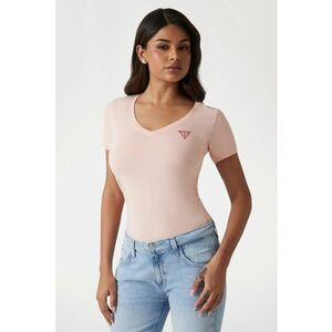 Tricou slim fit cu decolteu in V imagine