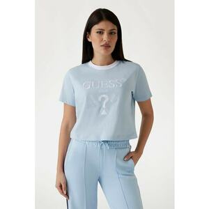 Tricou crop cu broderie logo imagine
