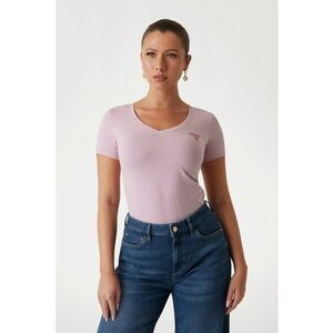 Tricou slim fit cu decolteu in V imagine
