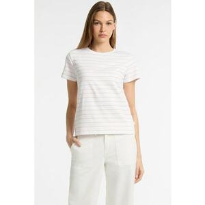 Guess - Tricou din amestec de bumbac cu model in dungi imagine