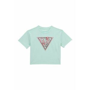 Tricou din amestec de bumbac cu aplicatii cu paiete imagine