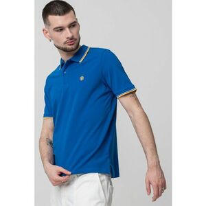 Tricou polo din material pique si logo discret imagine