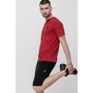 Tricou de bumbac cu decolteu la baza gatului imagine