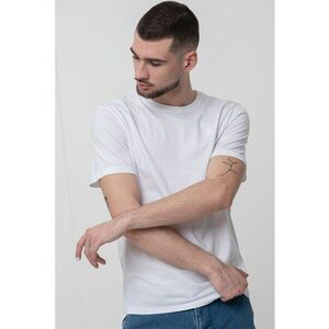 Tricou cu decolteu la baza gatului si logo brodat imagine
