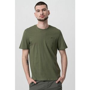 Tricou cu decolteu la baza gatului si buzunar pe piept imagine