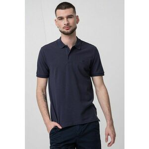 Tricou polo din material pique si logo discret imagine