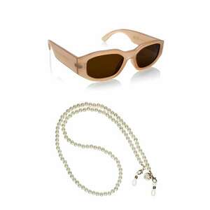 Ochelari de soare dreptunghiulari unisex cu lant imagine