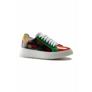 Pantofi sport de piele cu imprimeu imagine