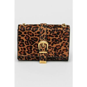 Geanta crossbody de piele cu par scurt Zeta imagine