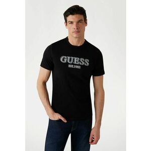 Tricou cu decolteu la baza gatului si imprimeu logo imagine