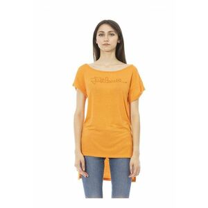 Tricou din bumbac cu logo din strasuri imagine